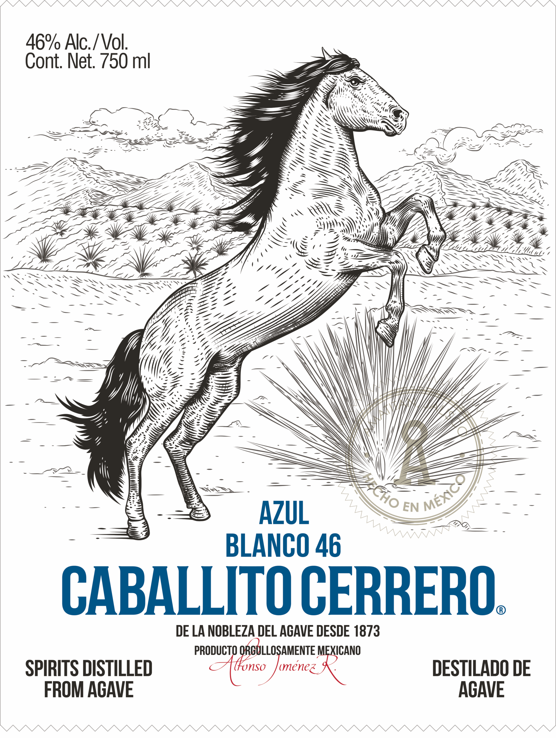 Caballito Cerrero Label